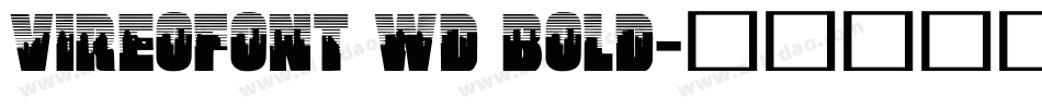VireoFont Wd Bold字体转换